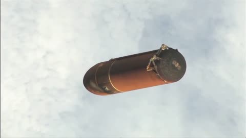 Endeavour's External Tank Falls Away