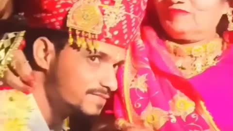 An Indian groom is sucking mother in law's tits for the last time before leaving with wife