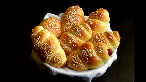 Bakery Style Sausage Buns Recipe _Easy Homemade bread _ Hot dog in a bun