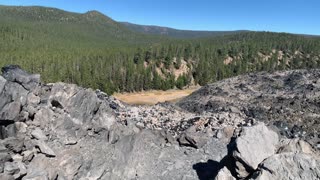 Central Oregon – Newberry Volcanic National Monument – Rolling Mounds of Volcanic Rock