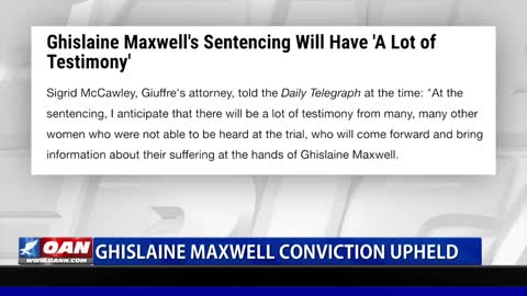 Ghislaine Maxwell conviction upheld