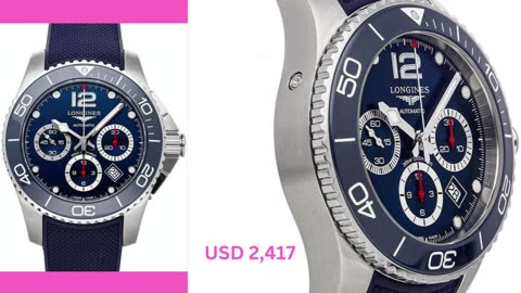 Longines HydroConquest Chronograph Automatic Blue Dial Men's Watch