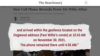 New Cell Phone Records Expose Fani Willis