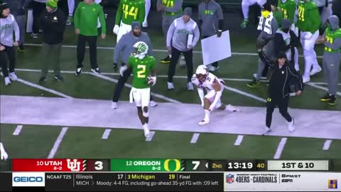 #10 Utah vs #12 Oregon Football Game Highlights 11-19-2022