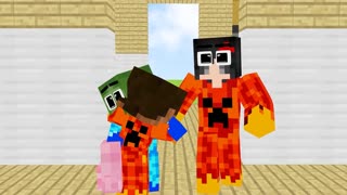 Monster School Fat & Short Baby Zombie vs Tall & 6 Pack Herobrine - Sad Story - Minecraft Animation