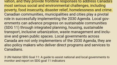 (GOV. CANADA) TOWARDS Canada’s 2030 Agenda National Strategy Interim Document Sustainable Development Goals: