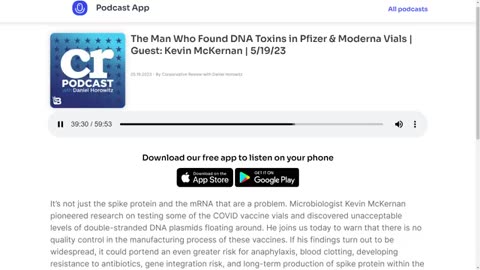 Microbiologist Kevin McKernan discovered concerning levels of DNA contamination in Pfizer