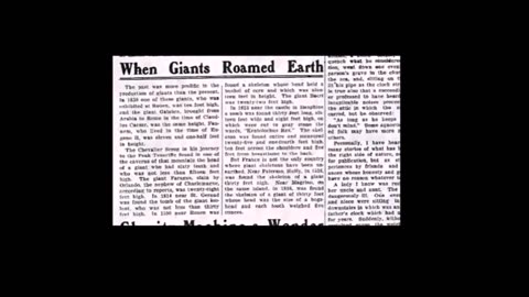 When Giants Walked The Earth - True Stories