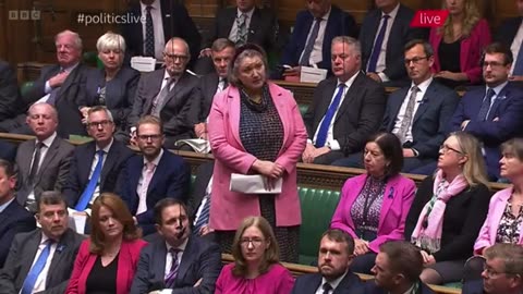 UK MP stating her feelings in the House,