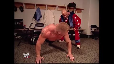 Brock Lesnar And Kurt Angle WWE Funny Moment