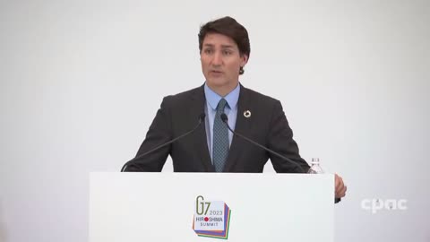 Canada: PM Trudeau speaks with reporters as G7 leaders' summit concludes in Hiroshima, Japan – May 21, 2023