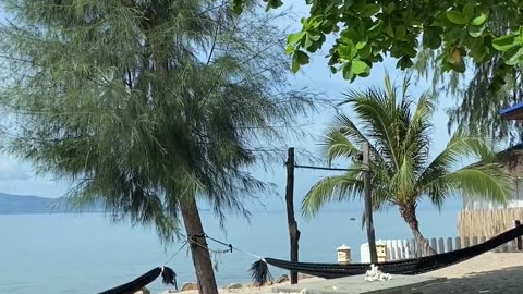 View Of The Sea From An Island Beach Resort