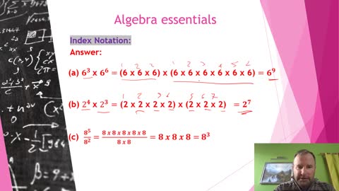 Algebra Essentials, Index Notation