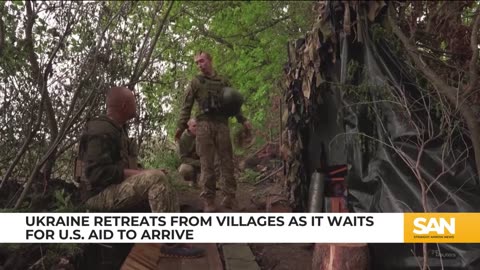Ukraine retreats from villages as it waits for US aid to arrive
