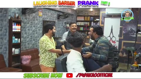 Hair dresser funny prank by nadir Ali and all team