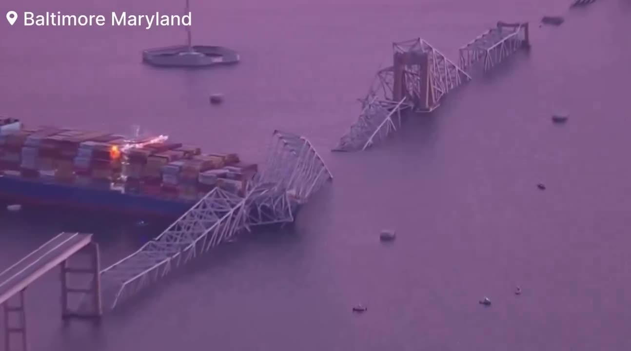 🚨UPDATE: Aftermath of the mass casualty event of the Scott Key Bridge collapse Baltimore | Maryland