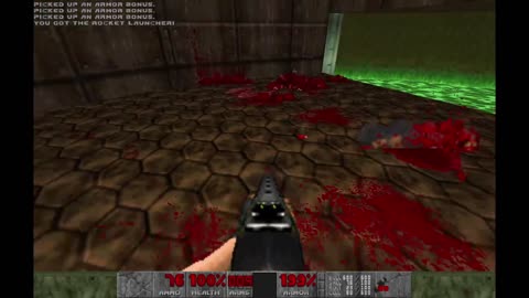 Brutal Doom - Knee-Deep in the Dead - Ultra Violence - Command Control (E1M4) - 100% completion
