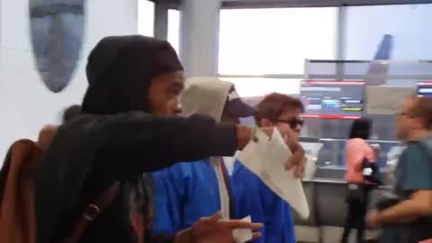 Kanye (Ye) and Nick Fuentes Airport DC