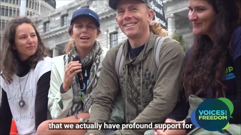 Peaceful Protest in Wellington - Meet Nicole and John - lost their studio to mandates