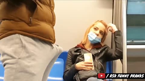 New Prank Video 2021 Subway Prank Video || Best Funny Prank In Train Way || By RSK Funny Pranks Pranks with hot girl .