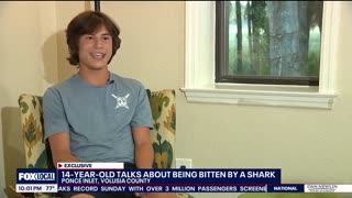 FLORIDA NEW SMYRNA Shark bites Florida teen during lifeguard training (1)