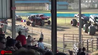 MONSTER TRUCK FUNNY DODDLE FAILS!!