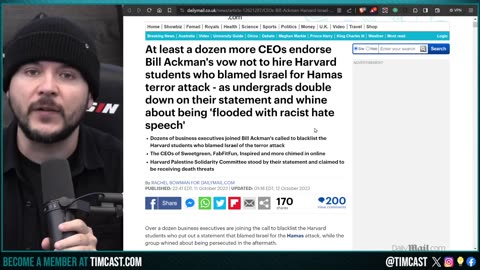 Woke Harvard Students Support For Hamas BACKFIRES, MORE CEOS Vow To NEVER Hire Woke Students