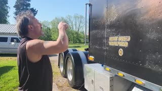 SPRAYING RUSTOLEUM COLOR SHIFT METAL FLAKE PAINT ON THE FREIGHTLINER