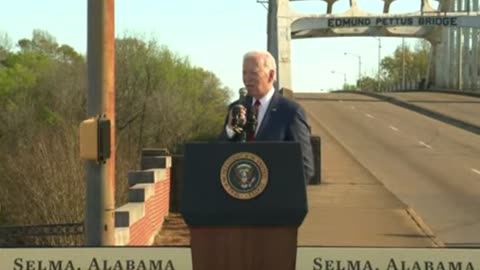 Biden: "I was a student up north in the civil rights movement."
