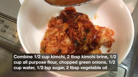 Airfry Kimchi Pancake (Kimchijeon 김치전)