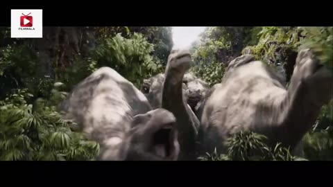 Dinosaur and King Kong Fight For Saving Girl