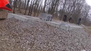 Kid Trying Stunt on Bike Belly Flops