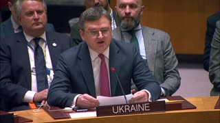 The Ukrainian Minister of Foreign Affairs addresses the UN Security Council