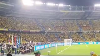 "Fuera Petro" se escuchó en el partido Colombia vs Brasil