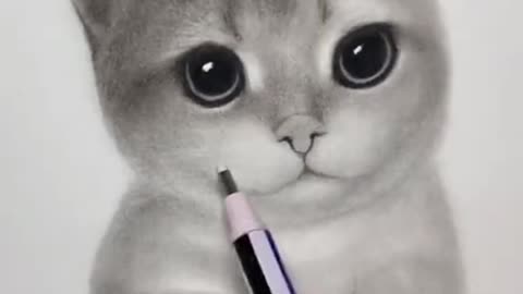 How to draw cat | Satisfying Créative Art #Shorts #art #draw #drawing #painting