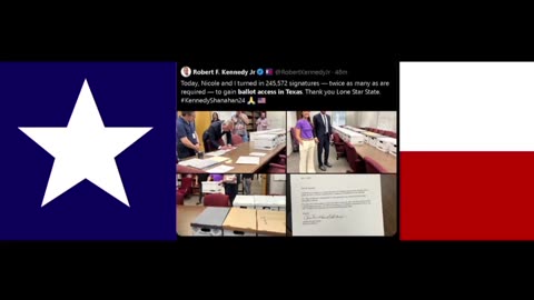 Robert F. Kennedy Jr. is on the ballot in the great state of Texas.