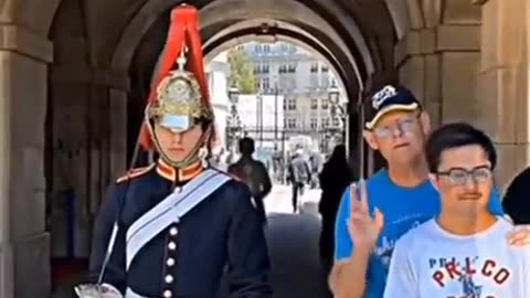 Royal Guard Breaks Protocol to Make Teenager with Down Syndrome's Day