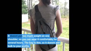 Customer Comments: WATERFLY Small Crossbody Sling Backpack Anti Theft Backpack for Traveling Ch...