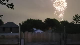 Fireworks and lightning