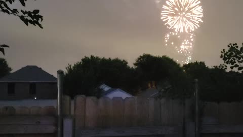 Fireworks and lightning