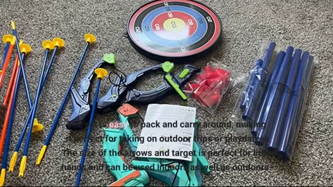 Buyer Reviews: 2 Pack Bow and Arrow Set for Kids, Light Up Archery Set with 14 Suction Cup Arro...