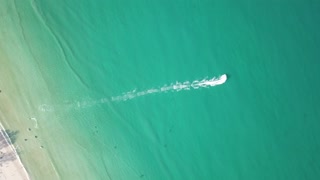 speed boat - dron in puket (Thailand) beach