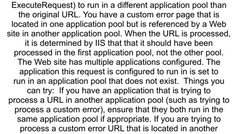 403.18 - Forbidden The specified request cannot be processed in the application pool that is config