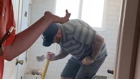 Contractor Destroys Recently Remodeled Bathroom