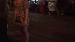 Drinking cocktails on streets of Bangkok