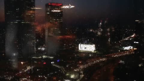 City night video background _ City at night video