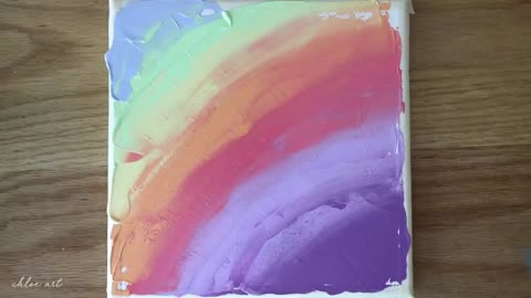 Dreamy Day 🌈Rainbow Sky & Clouds | Step by step Acrylic Painting #144