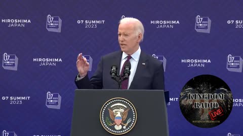 Joe Biden Speech at G7 Summit in Hiroshima Japan 2023 | Kingdom Radio