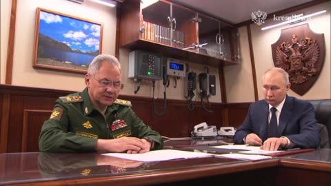 Shoigu report to Putin of the liberation of Marynka by famous Russian Army's 105th Division