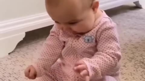 Funniest baby getting angry